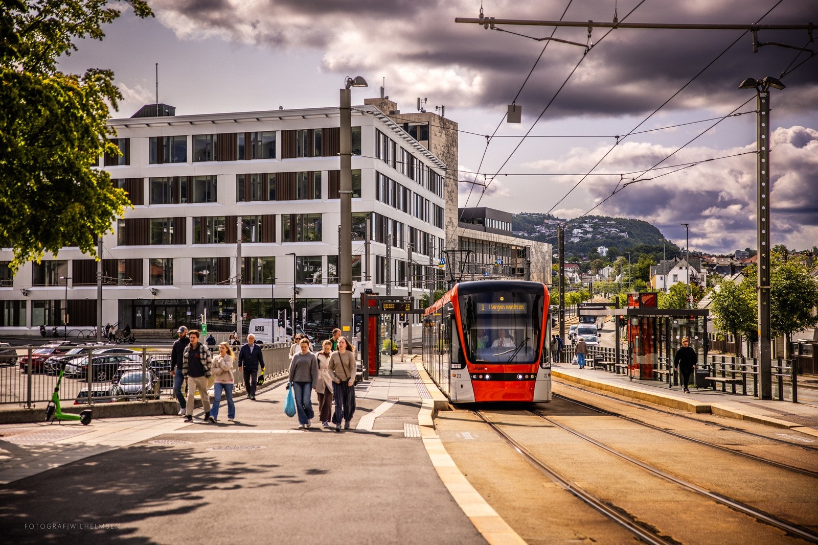 Bybanen har flere stopp i nærheten Galleribilde