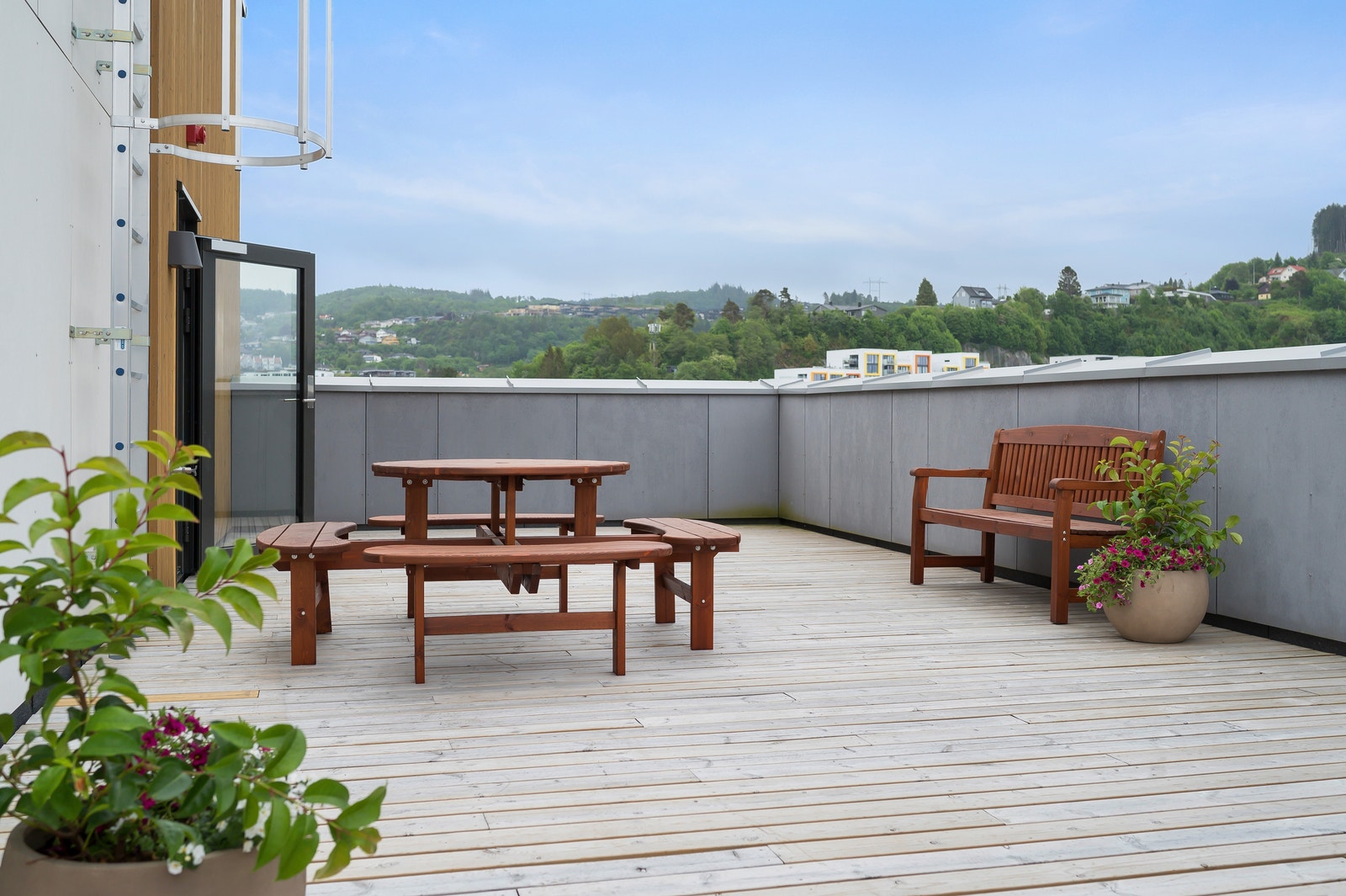 Felles takterrasse. Galleribilde