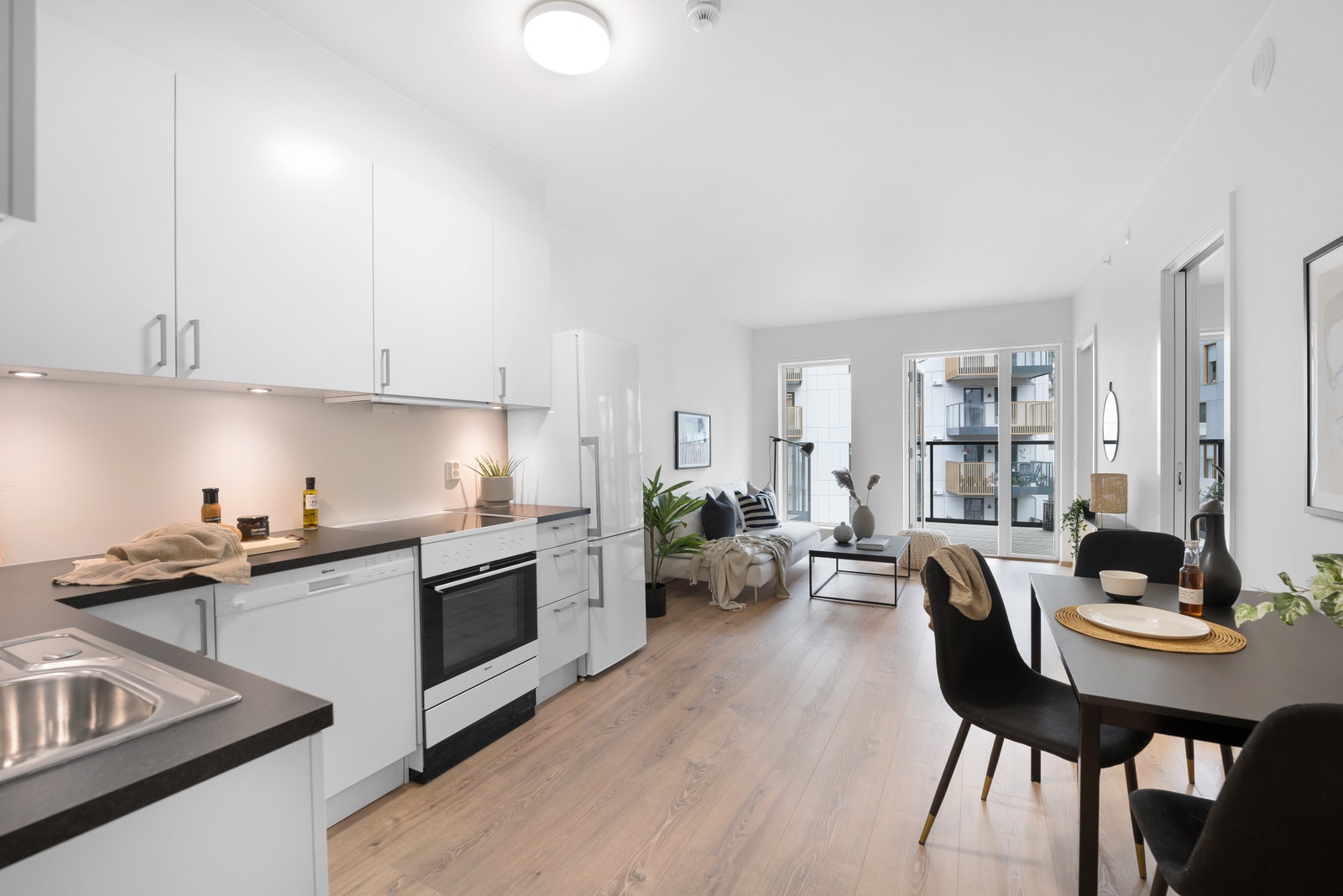 Bildene er tatt fra tilsvarende leilighet med speilvendt planløsning. Galleribilde