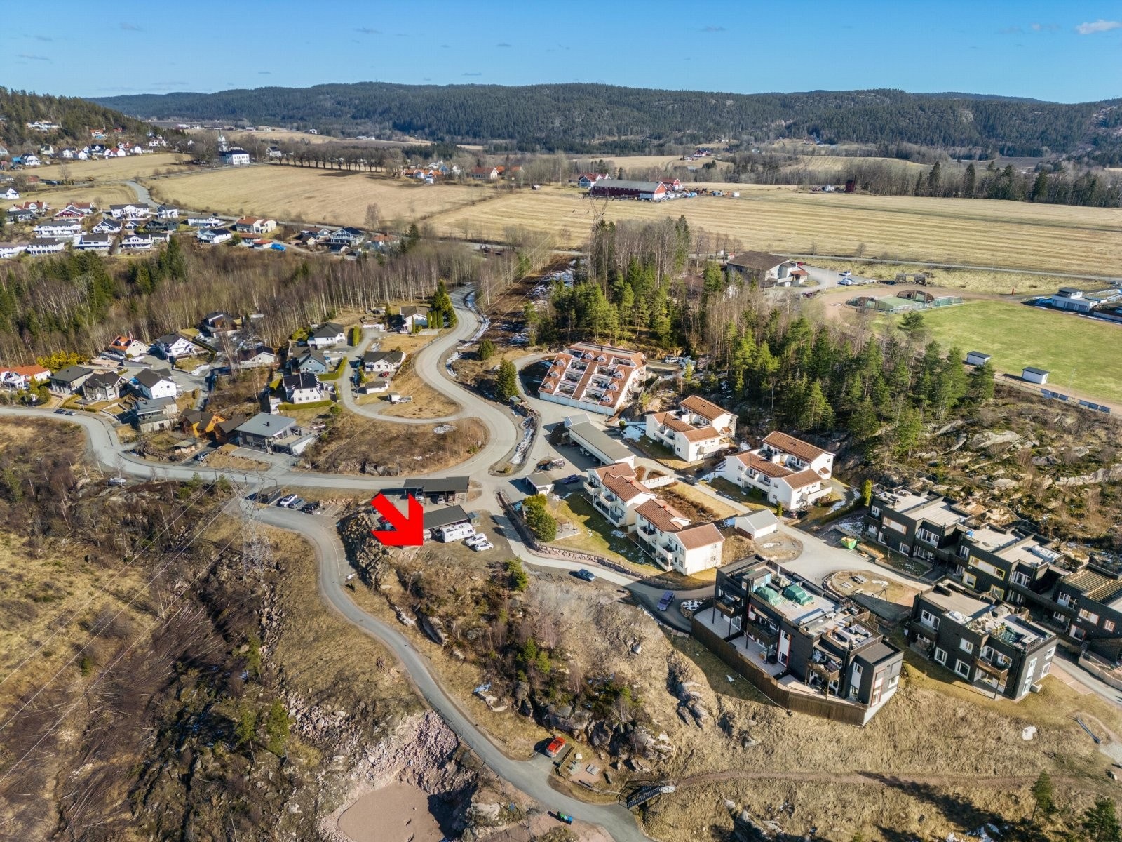 Barnevennlige og landlige omgivelser. Galleribilde