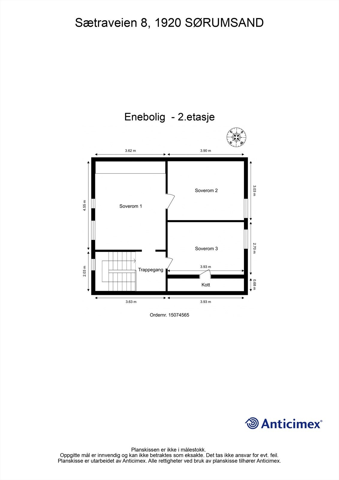 Plantegning 2. etasje Galleribilde