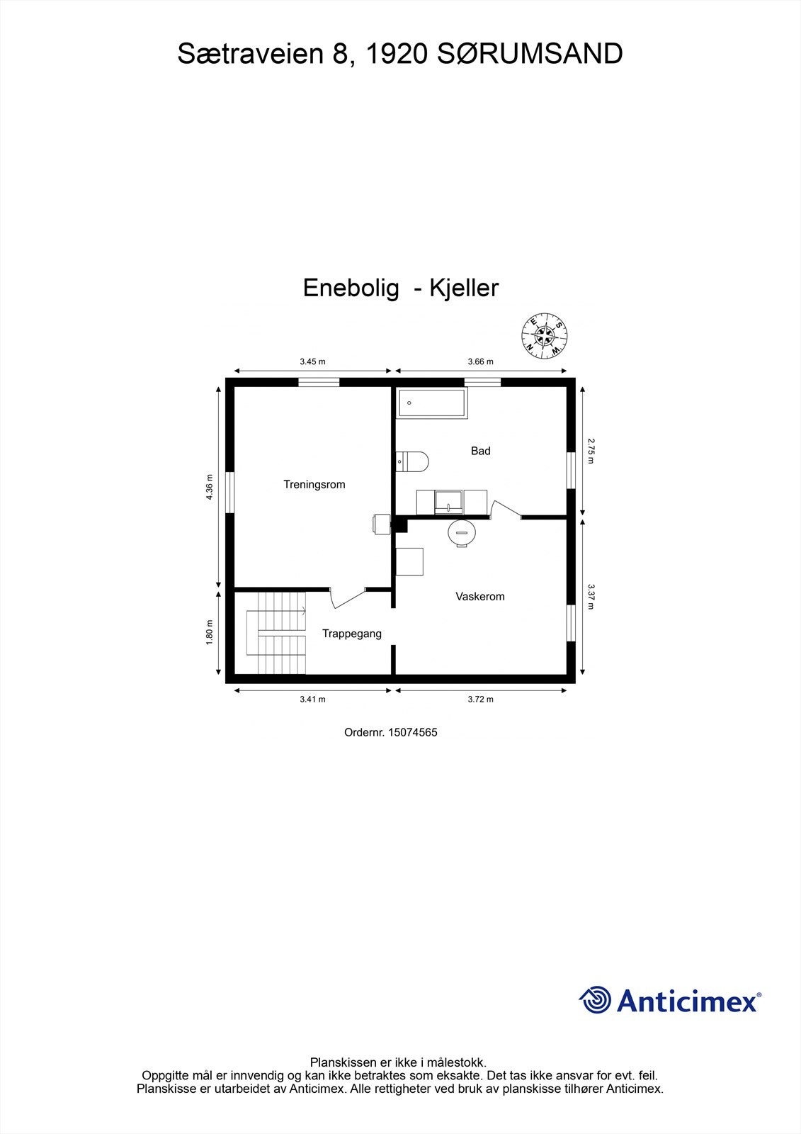 Plantegning kjeller Galleribilde