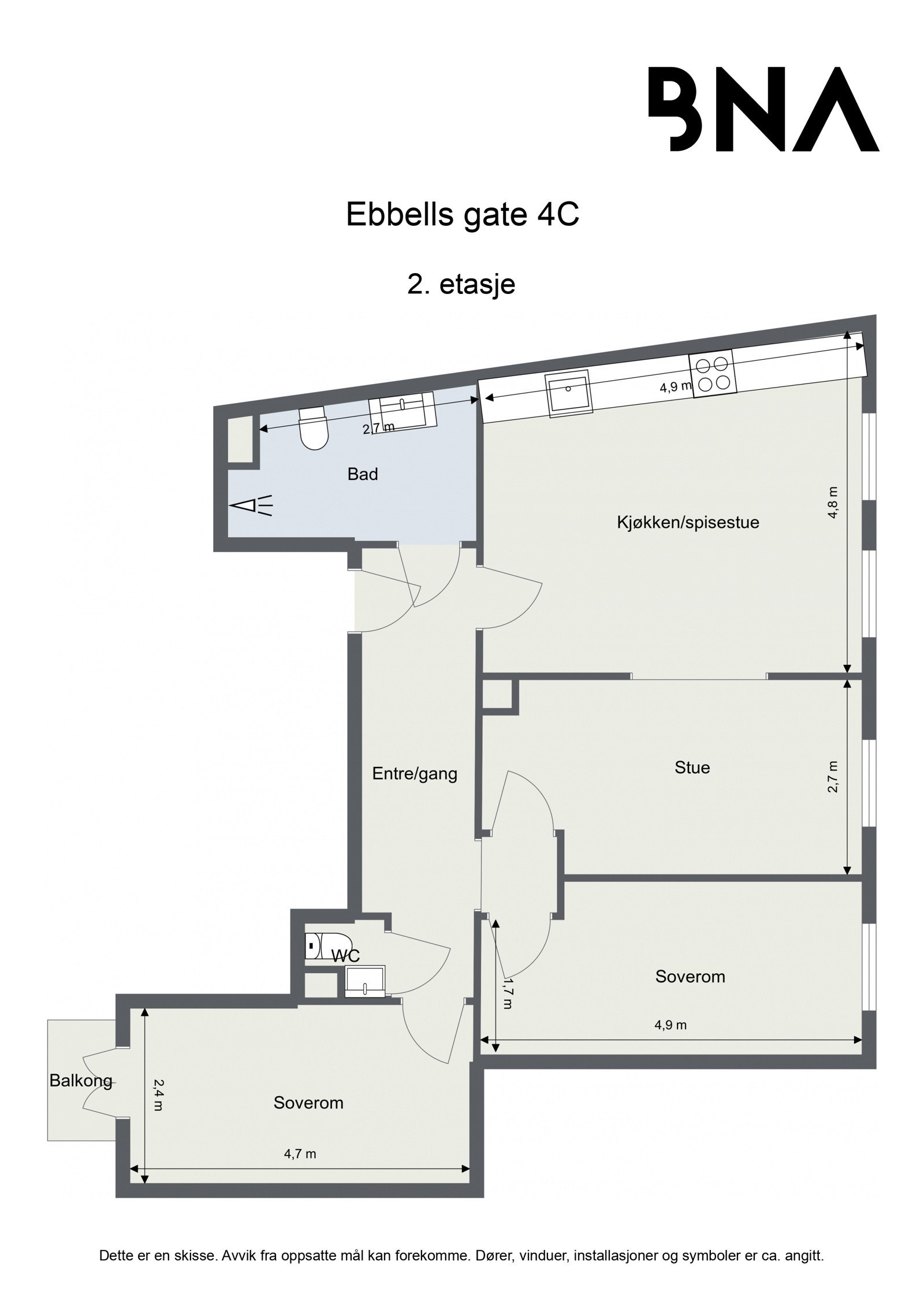 Plantegning Galleribilde