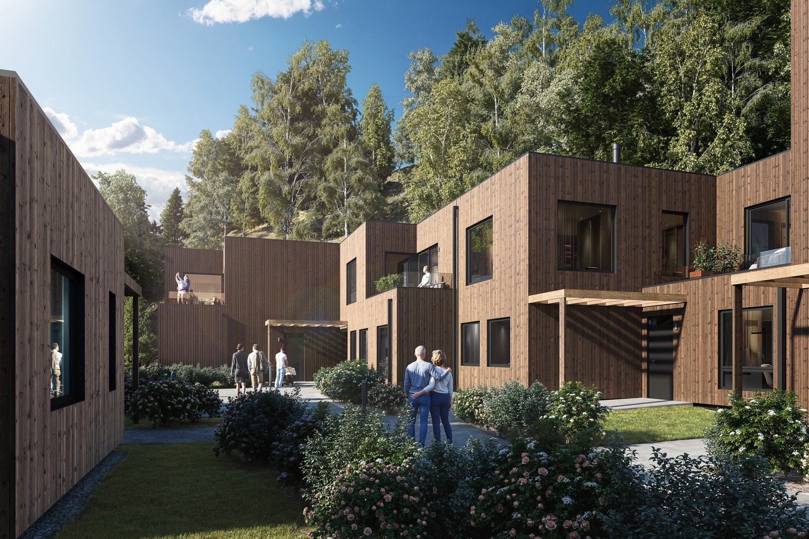 Hyggelig miljø mellom byggene. Galleribilde