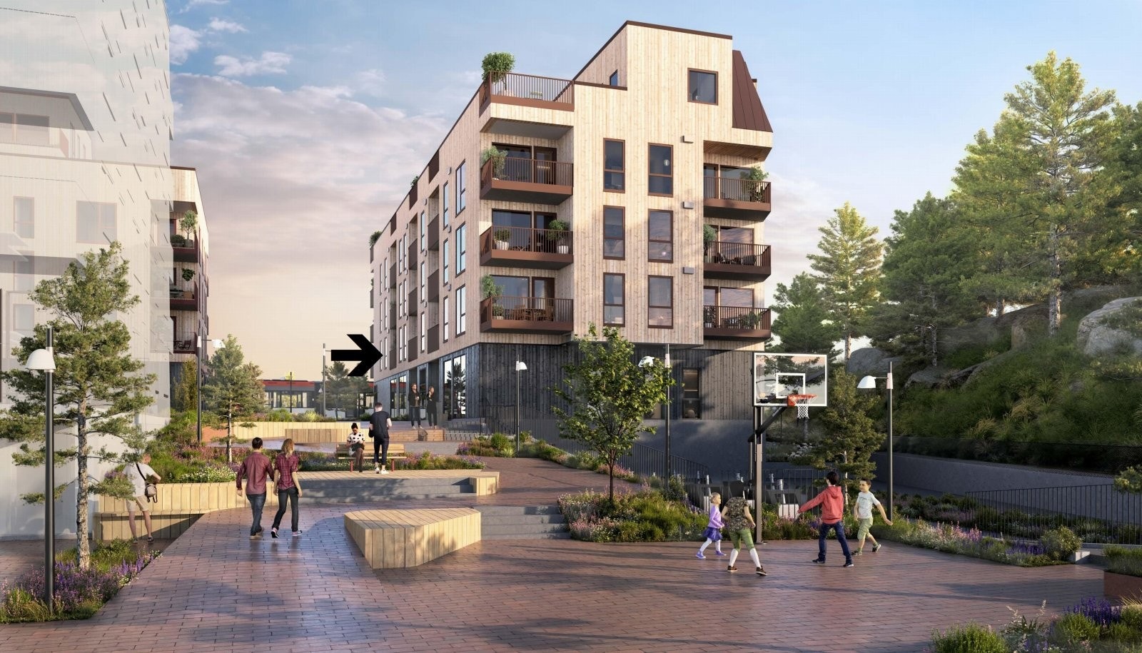 - Boligen ligger i det populære prosjektet Sandsli Stasjon, som ligger ved Sandslimarka bybanestopp og skal huse Coop Prix i 1.etasje - Galleribilde