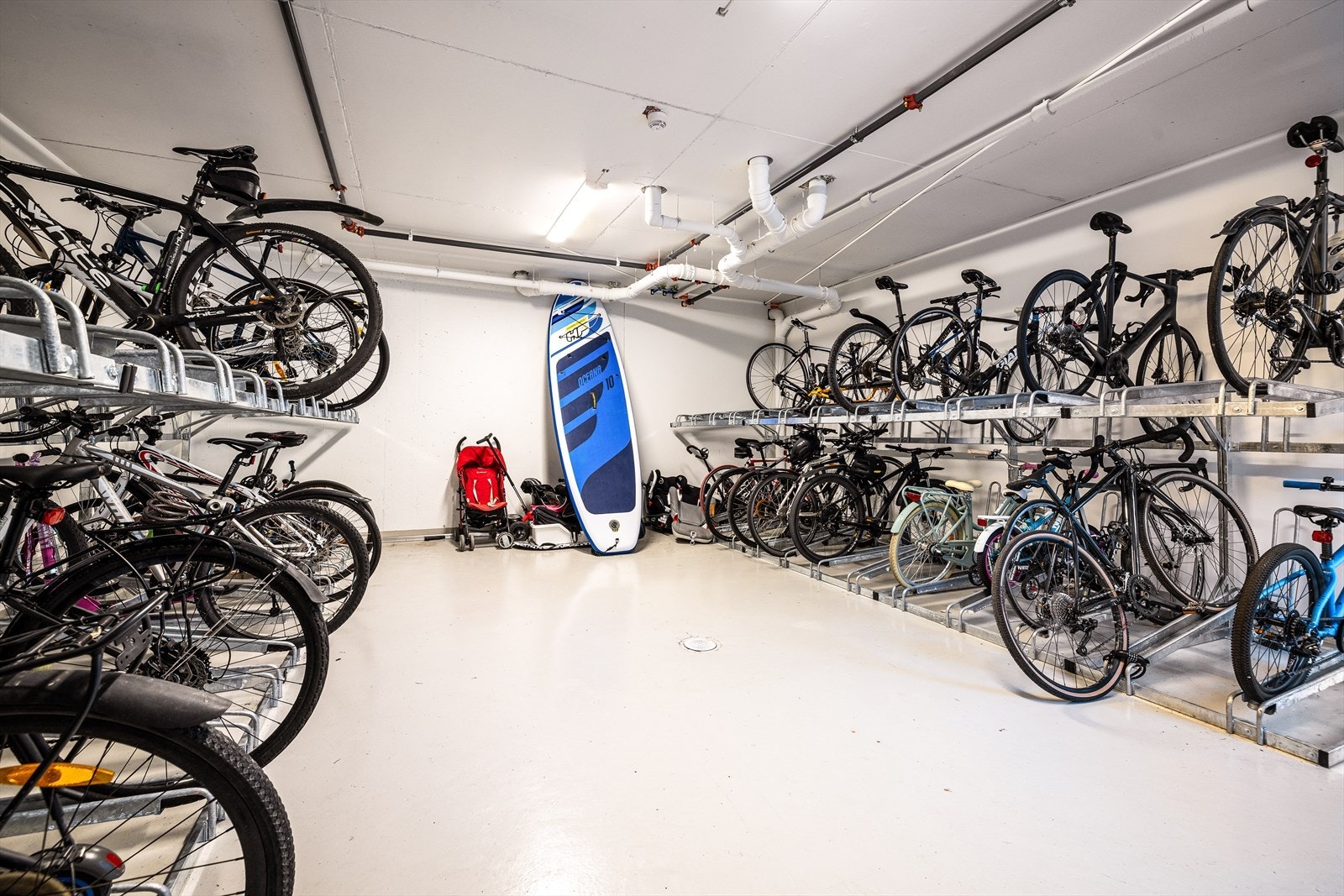 Sameiet har også blant annet en helt egen sykkelparkering. Galleribilde