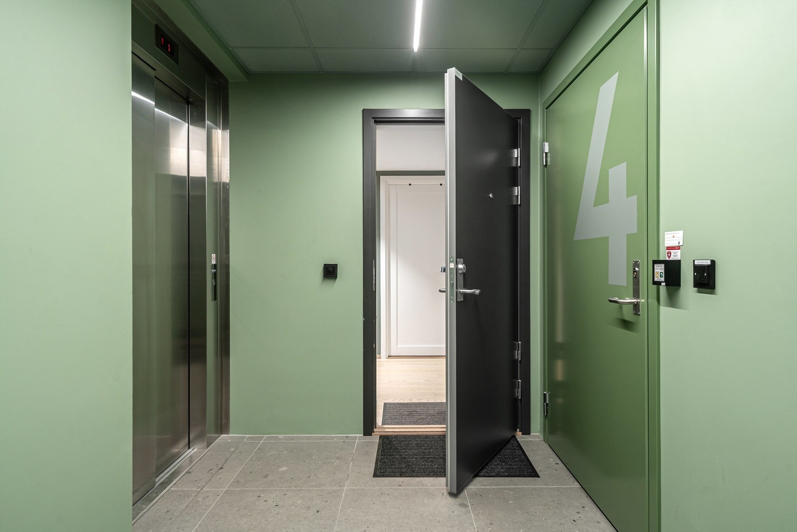 Leiligheten har adkomst via heis. Galleribilde