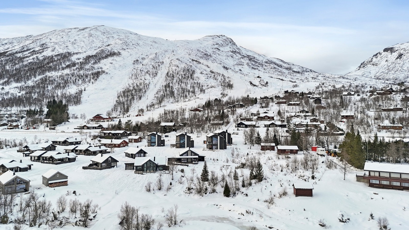 Kort vei til skitrekket. Galleribilde