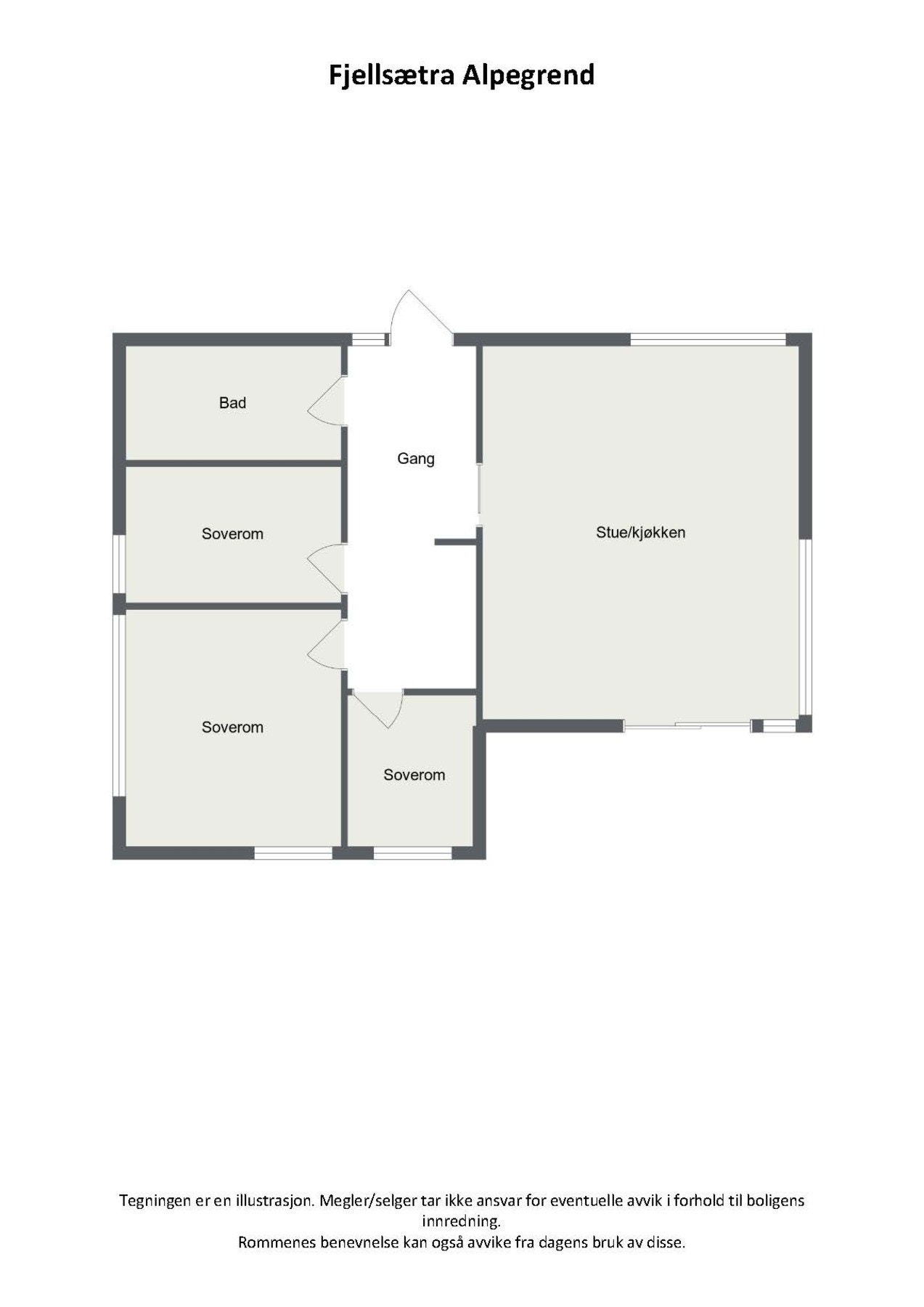 Plantegning. Galleribilde