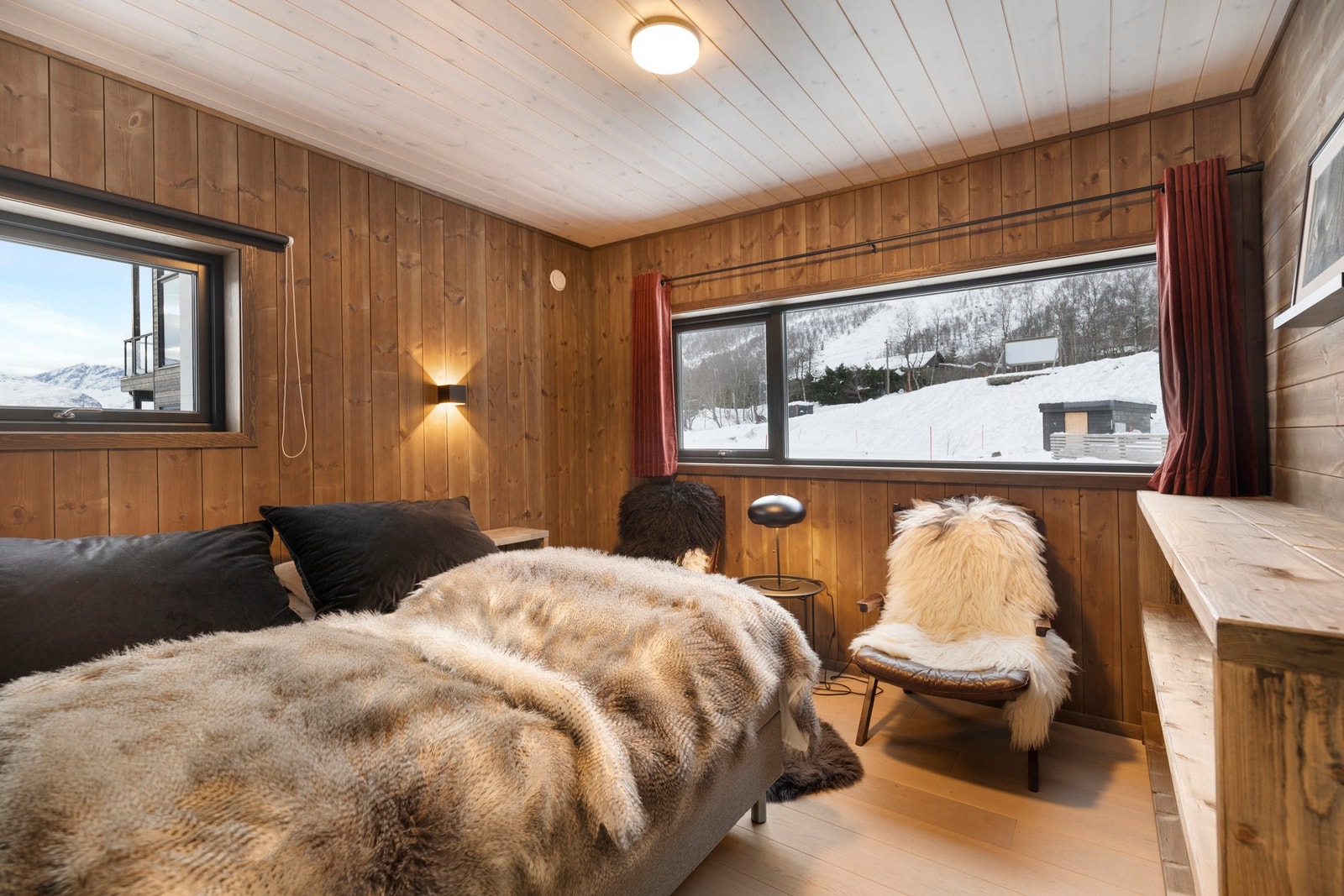 Leiligheten har tre soverom. Galleribilde