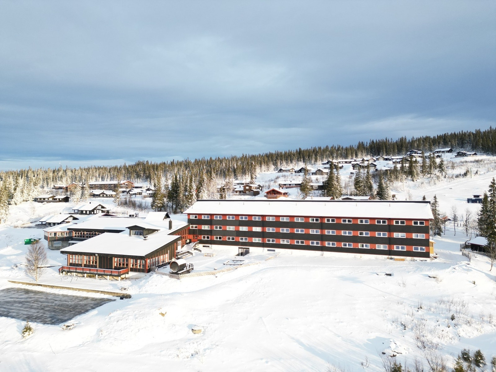 Spåtind fjellhotell på vinteren. Galleribilde