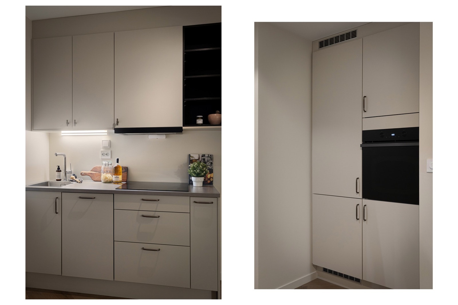 Meget gjennomført med moderne materialvalg. Galleribilde