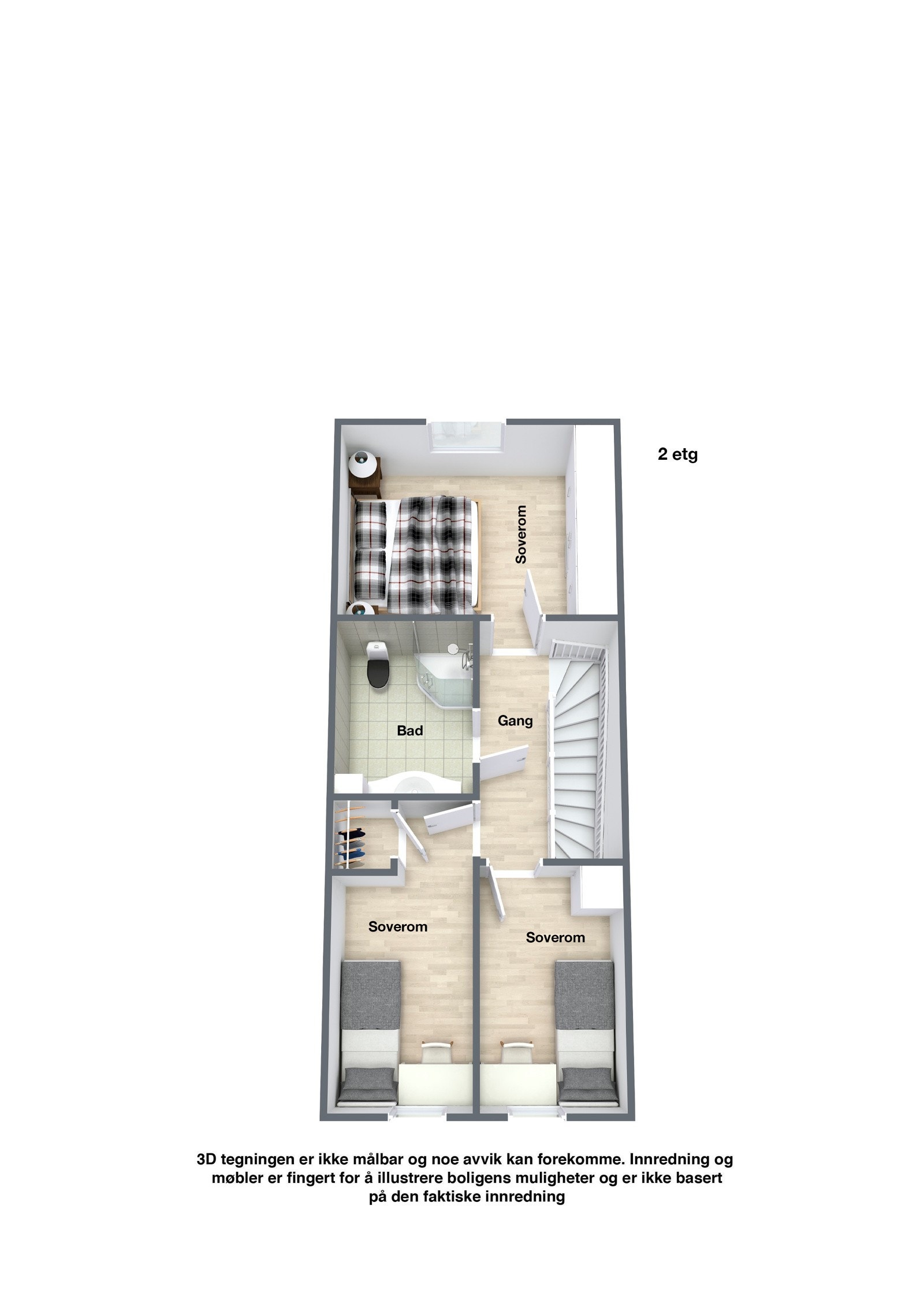 Chr Magnus Falsens gate 9G Plantegning 2. etg. Galleribilde