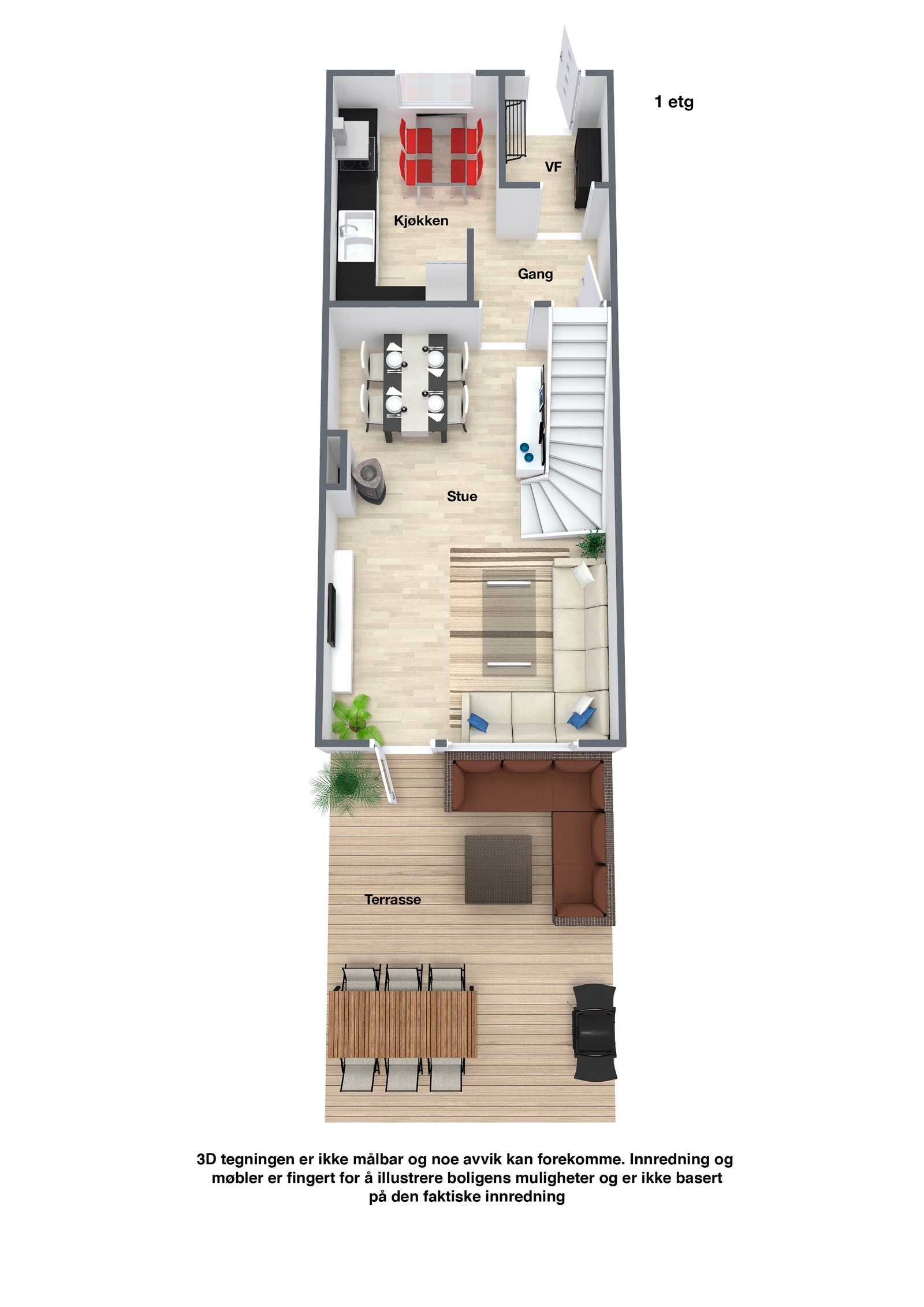 Chr Magnus Falsens gate 9G Plantegning 1. etg. Galleribilde