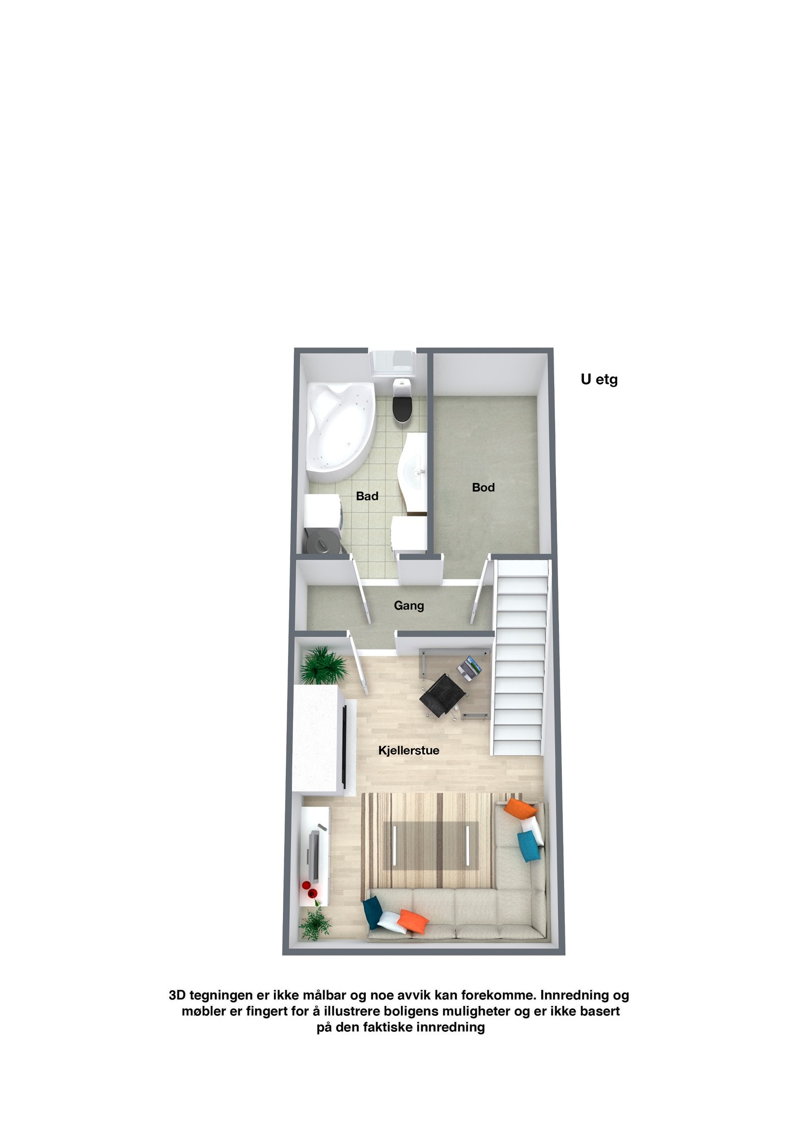 Chr Magnus Falsens gate 9G Plantegning U etg Galleribilde