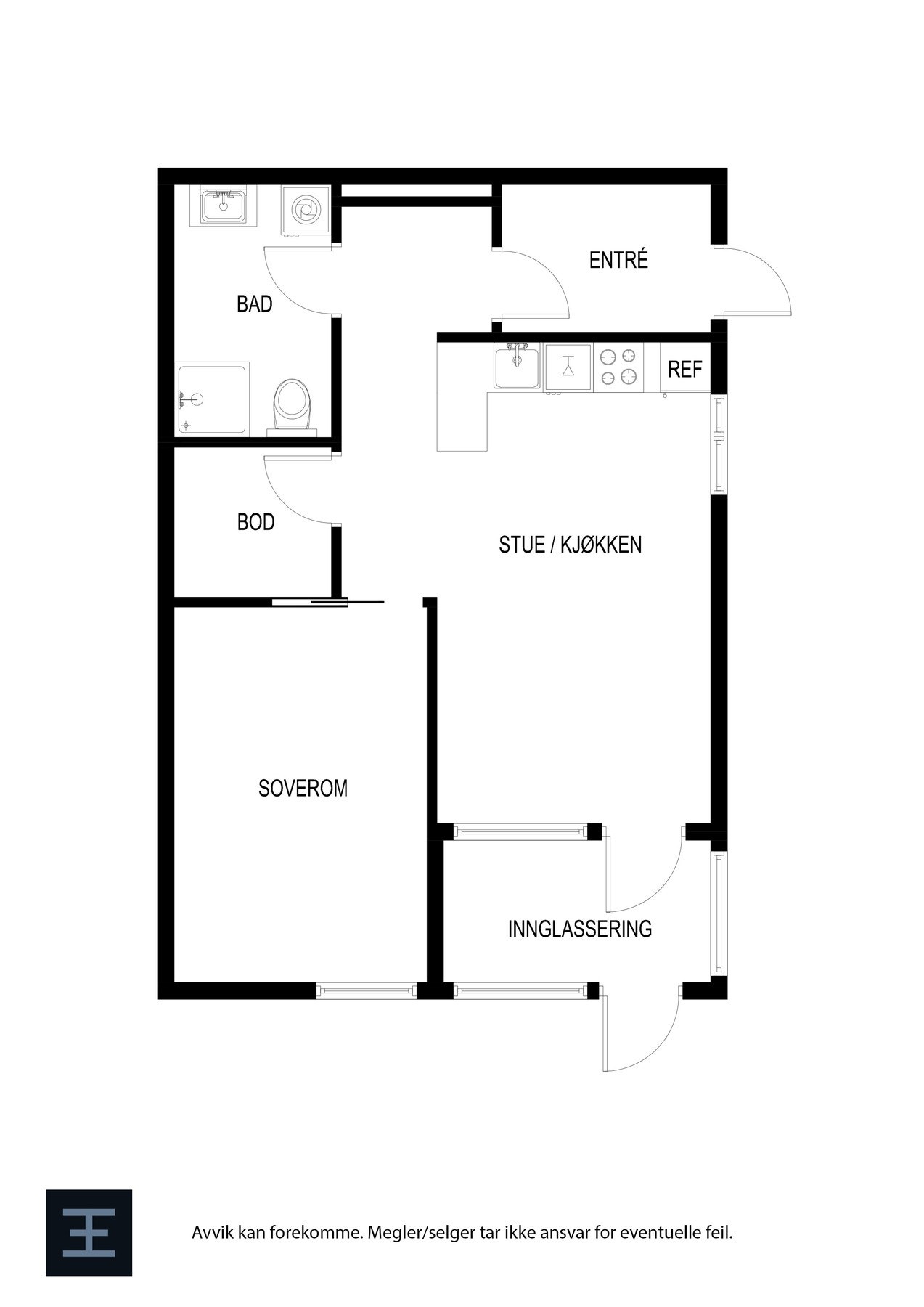 Plantegning Galleribilde