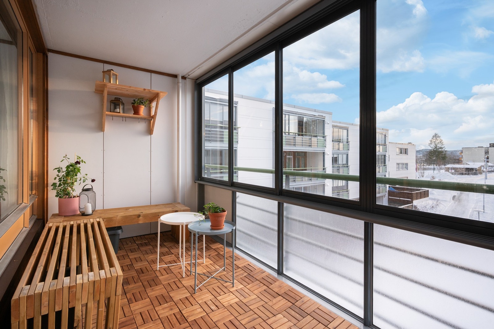 Balkongen er på 12 m². Galleribilde