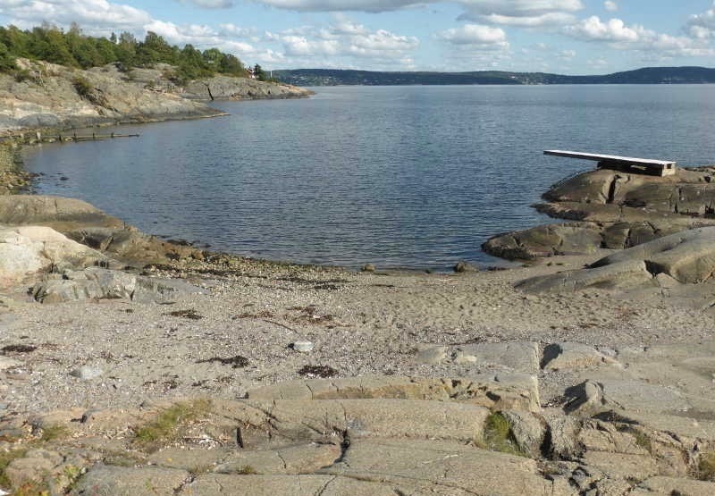 Flott strand rett ved boligen Galleribilde