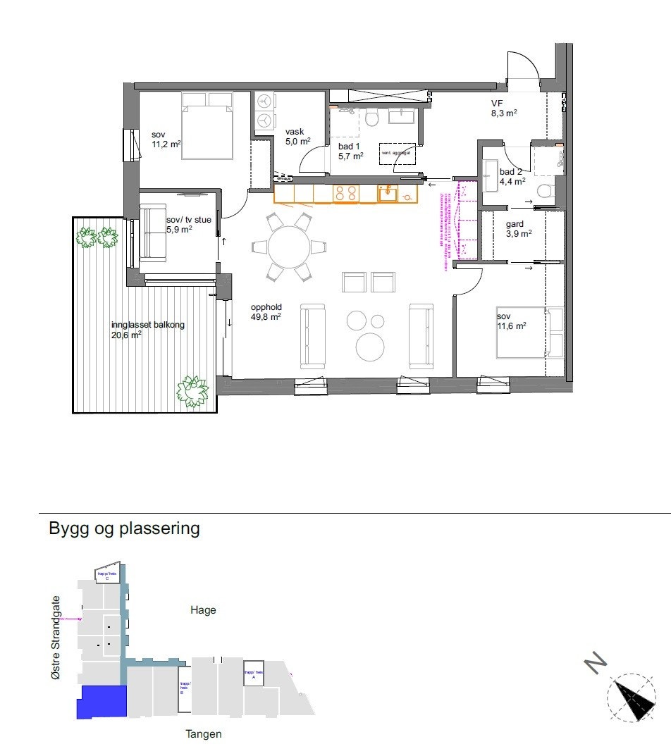 planskisse Galleribilde