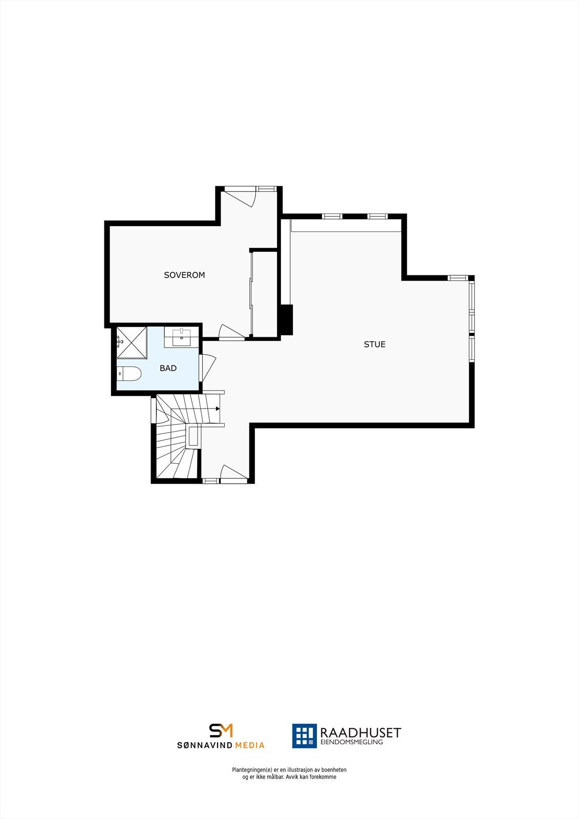 2D Plantegning | 3. Etasje Galleribilde