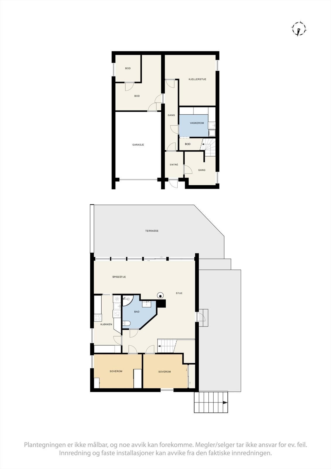 Plantegning for Seljevegen 14 Galleribilde