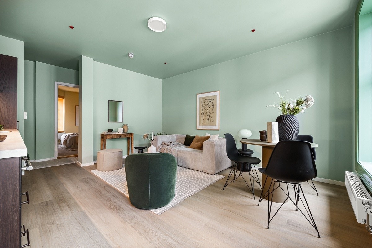 Åpen stue-/kjøkkenløsning Galleribilde