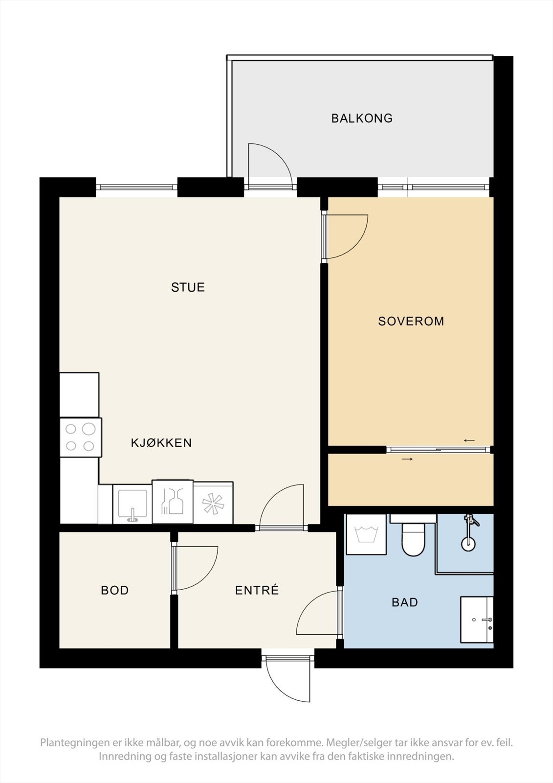 Plantegning, leilighet 4. etg. Galleribilde