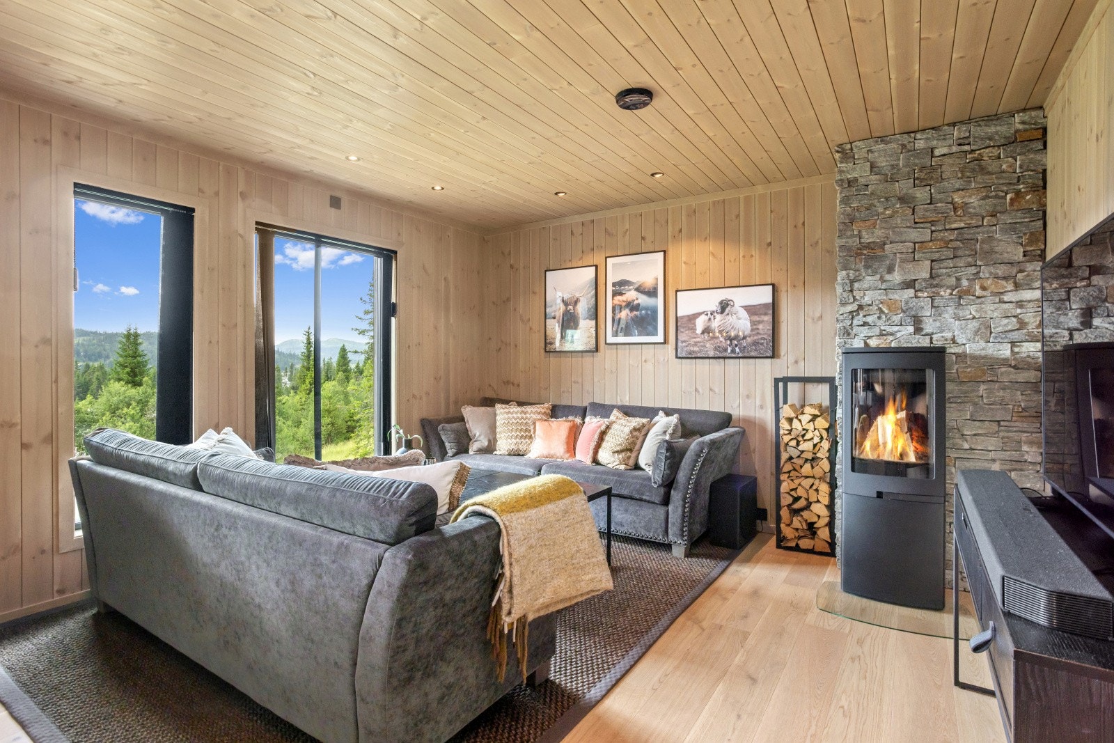 Her er det plass til sofa og bord. Galleribilde