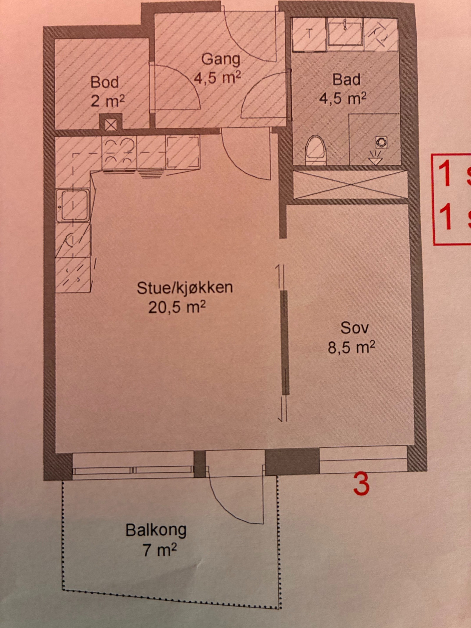 Plantegning Galleribilde