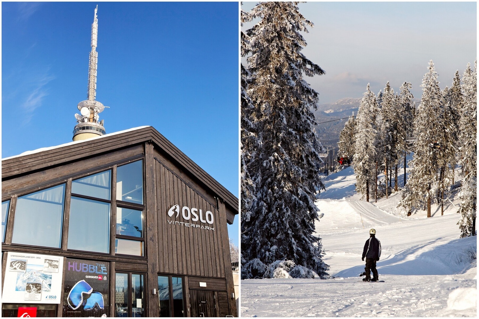 På vinteren kan du kjøre slalåm i Tryvann og Wyllerløypa eller sette utfor på kjelke i Korketrekkeren Galleribilde