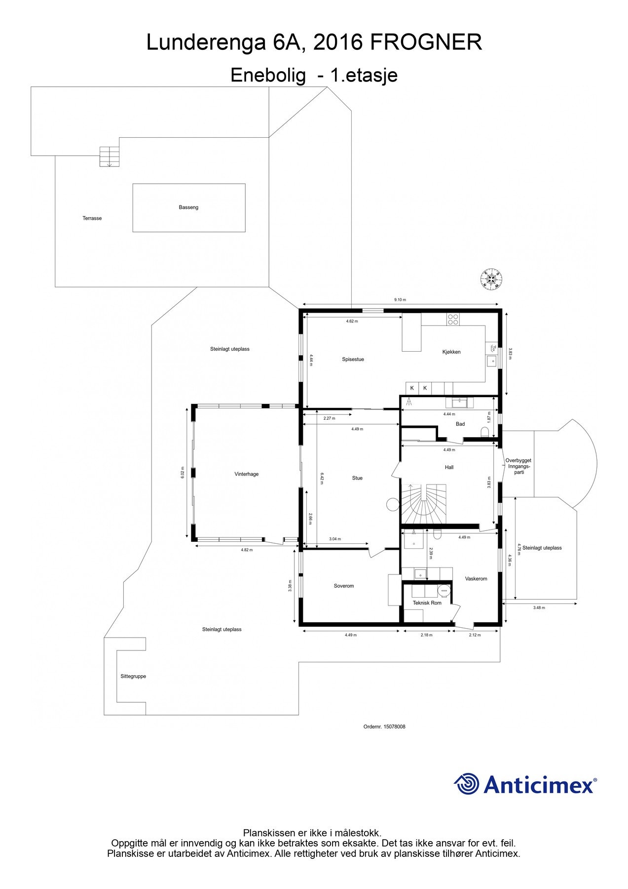 Plantegning 1. etasje. Galleribilde