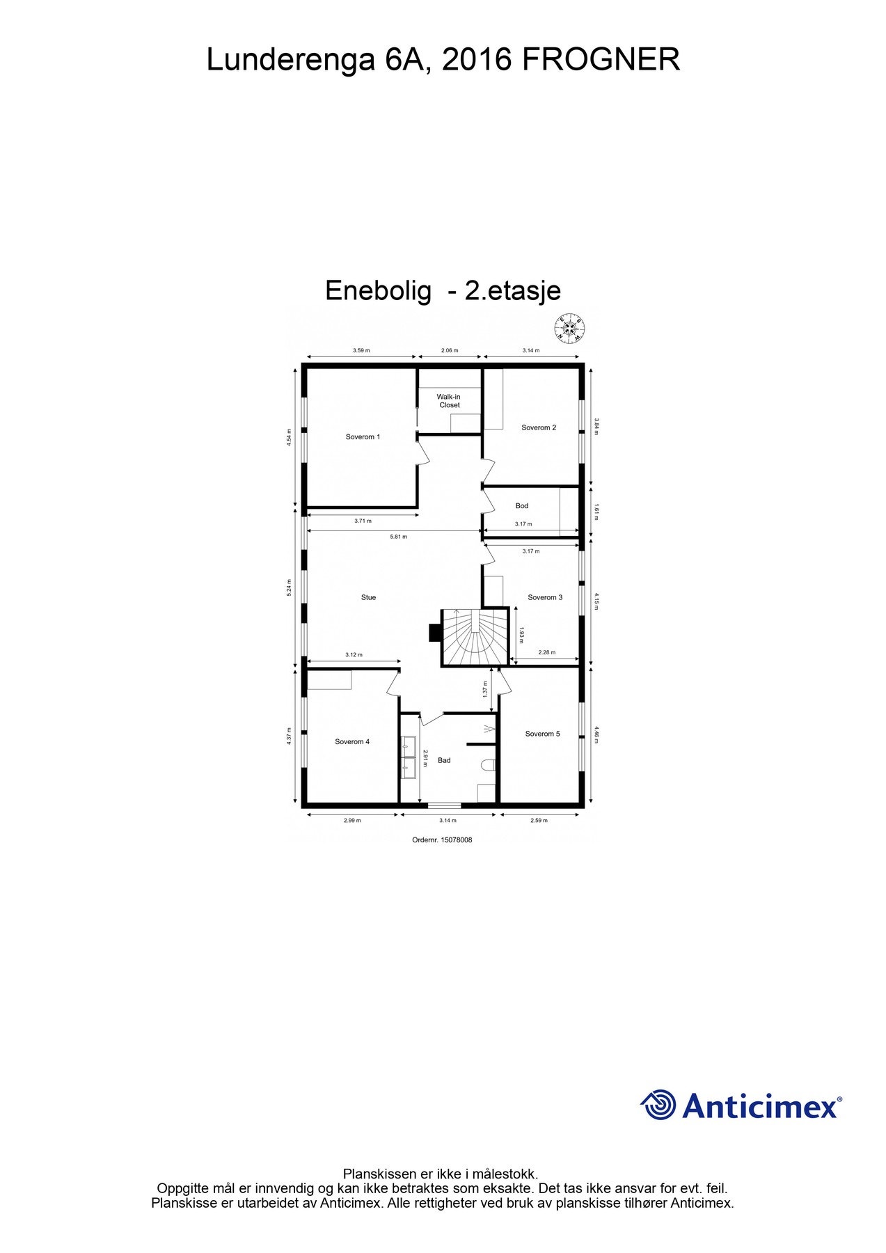 Plantegning 2. etasje. Galleribilde