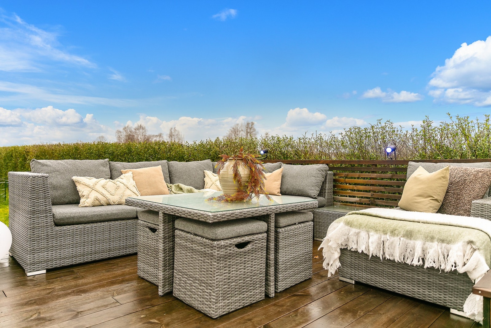 En lun sone som gir rom for både avslapning og samvær. Galleribilde