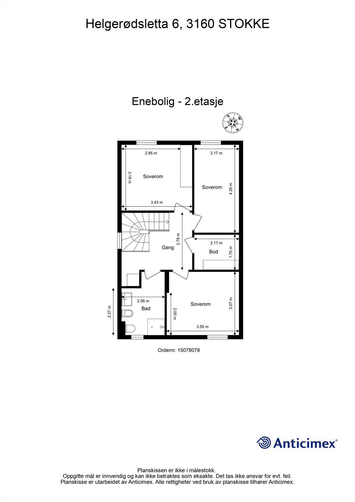 Plantegning 2.etasje. Galleribilde