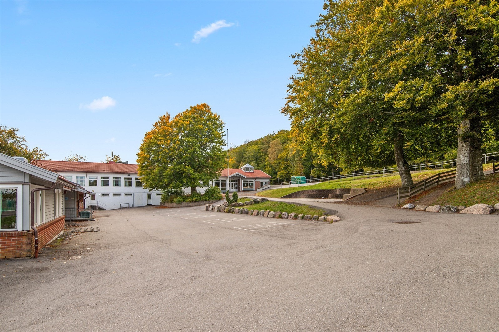 Særdeles kort gangavstand Frydenlund barnehage, Bokmoa barneskole og Stokke ungdomsskole. Galleribilde