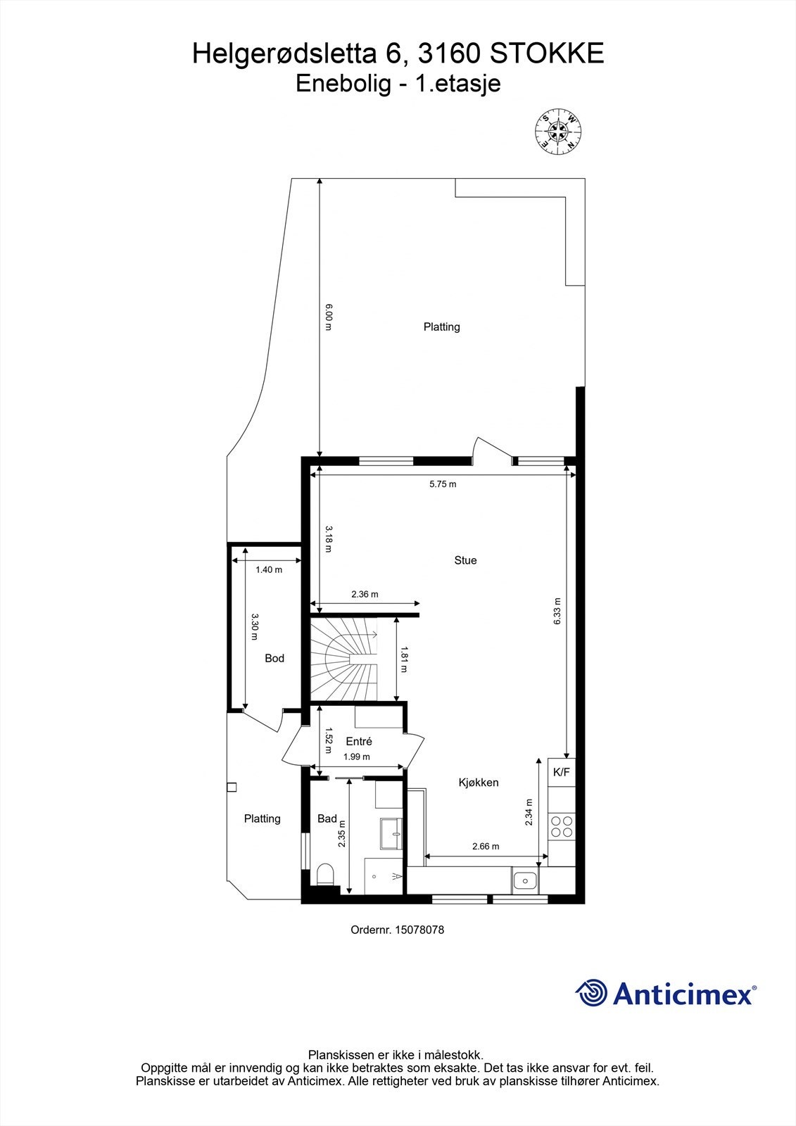 Plantegning 1.etasje. Galleribilde