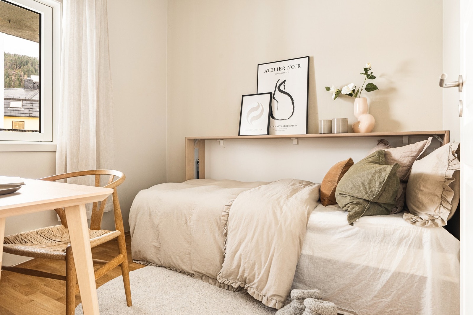 Soverom nr to er 6,4 kvm. Galleribilde