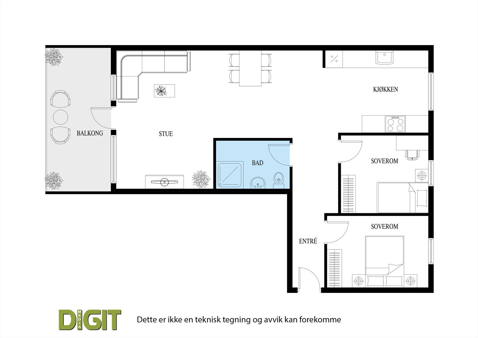 Plantegning Galleribilde