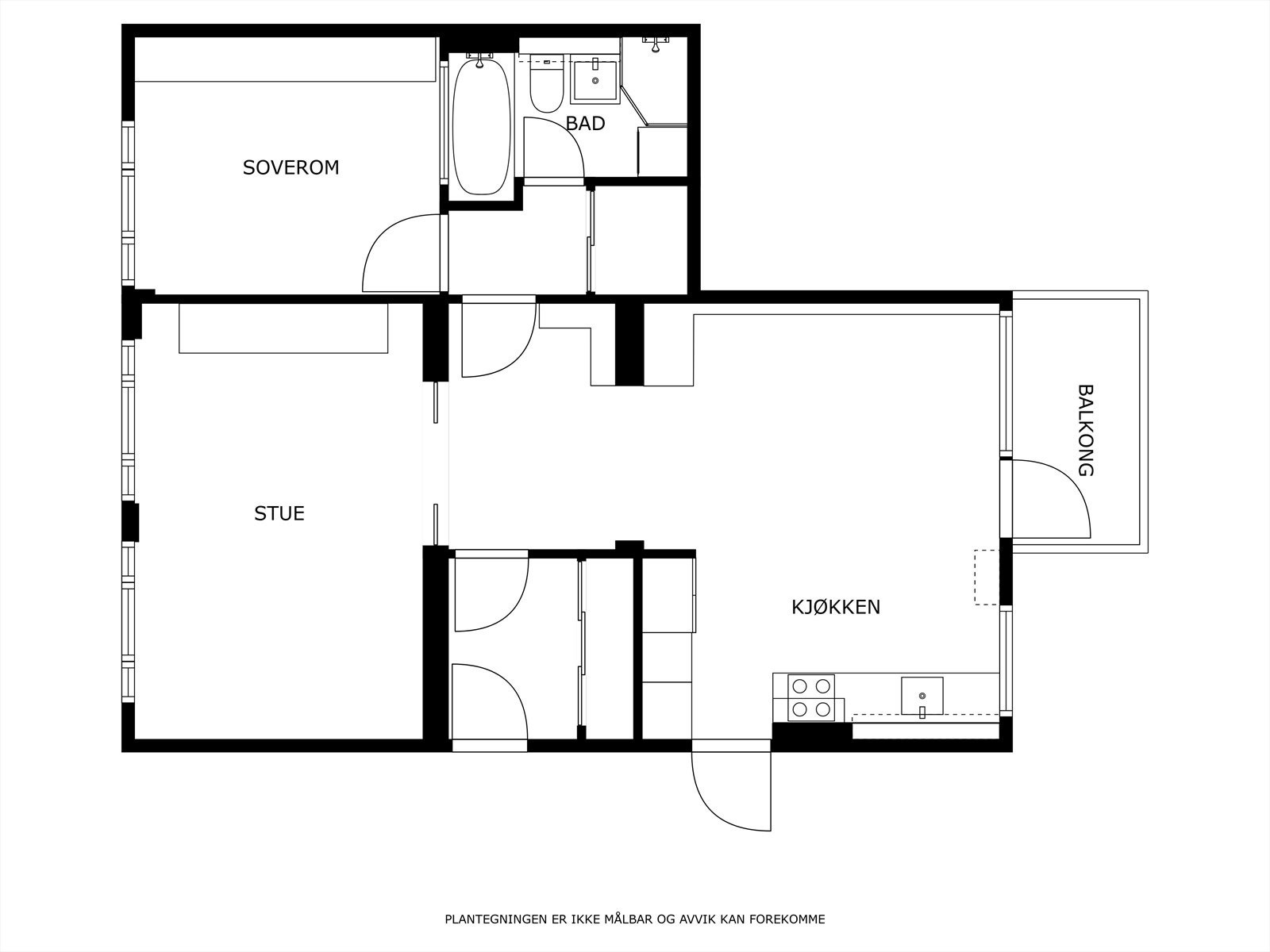 Plantegning (med forbehold om eventuelle feil) Galleribilde