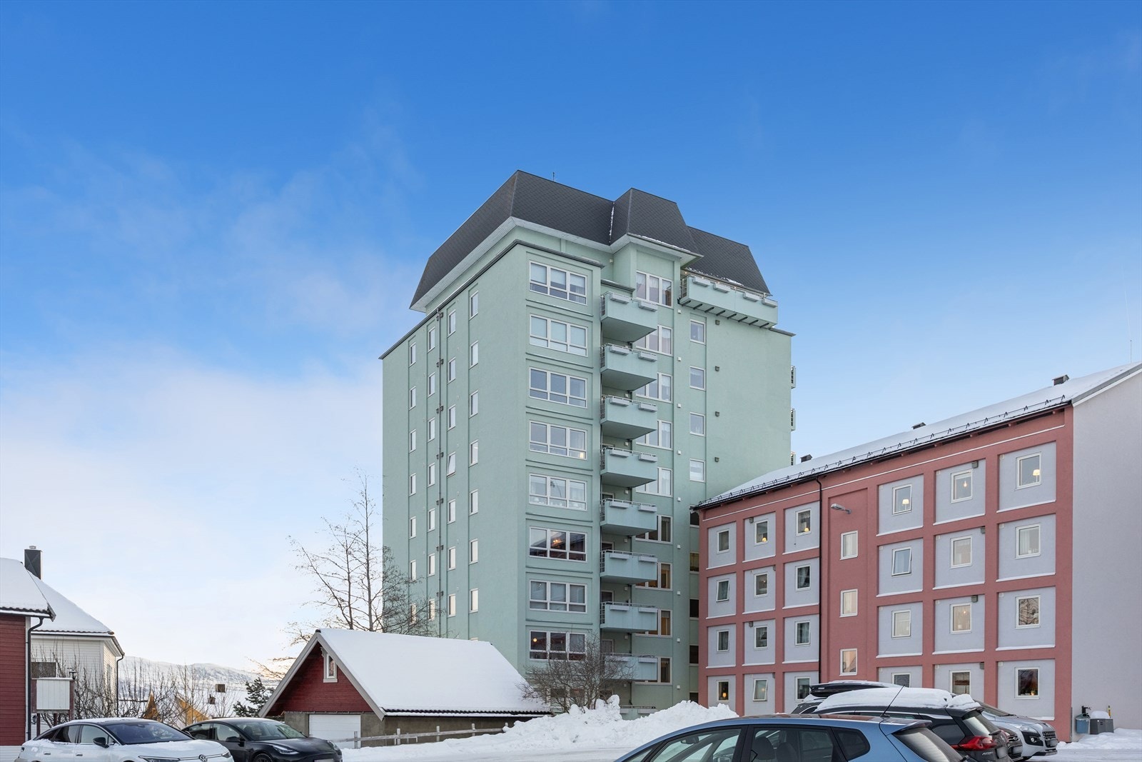 Landemerket Punkthuset på Sama Galleribilde