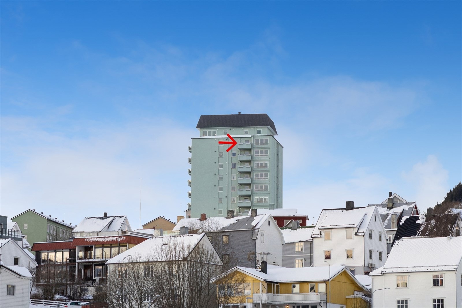 Velkommen til Skolegata 12 og leiligheten i 9 etasje Galleribilde