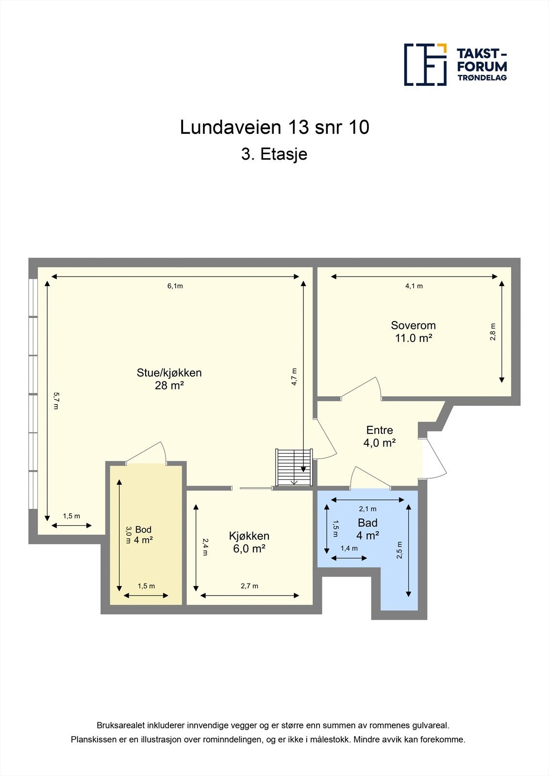 Skissert planløsning. Galleribilde