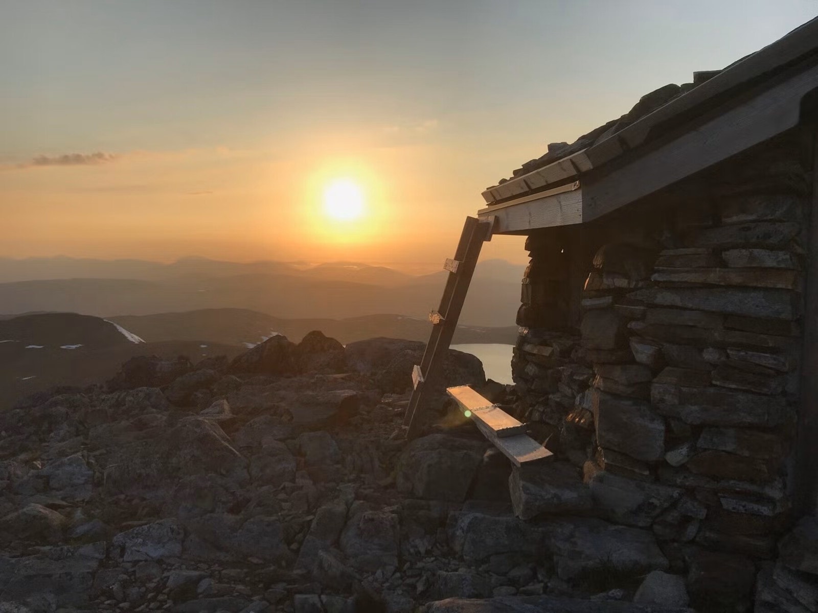 Solnedgang ved Blånebu Galleribilde