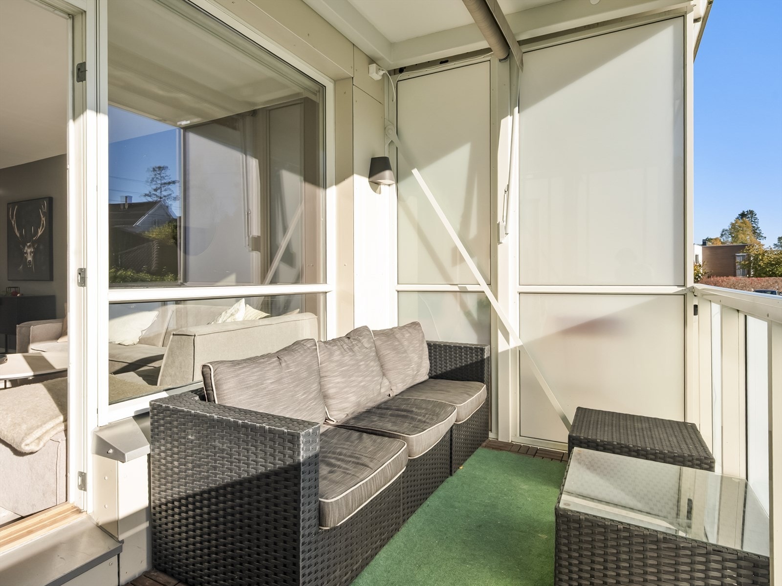 Balkongen ble renovert i 2019. Galleribilde