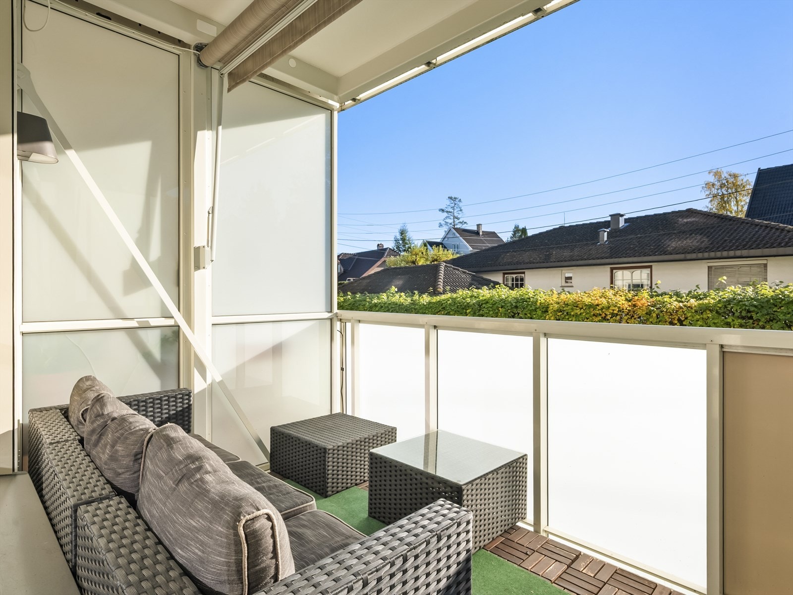 Sydøst vendt balkong på 7 m². Galleribilde