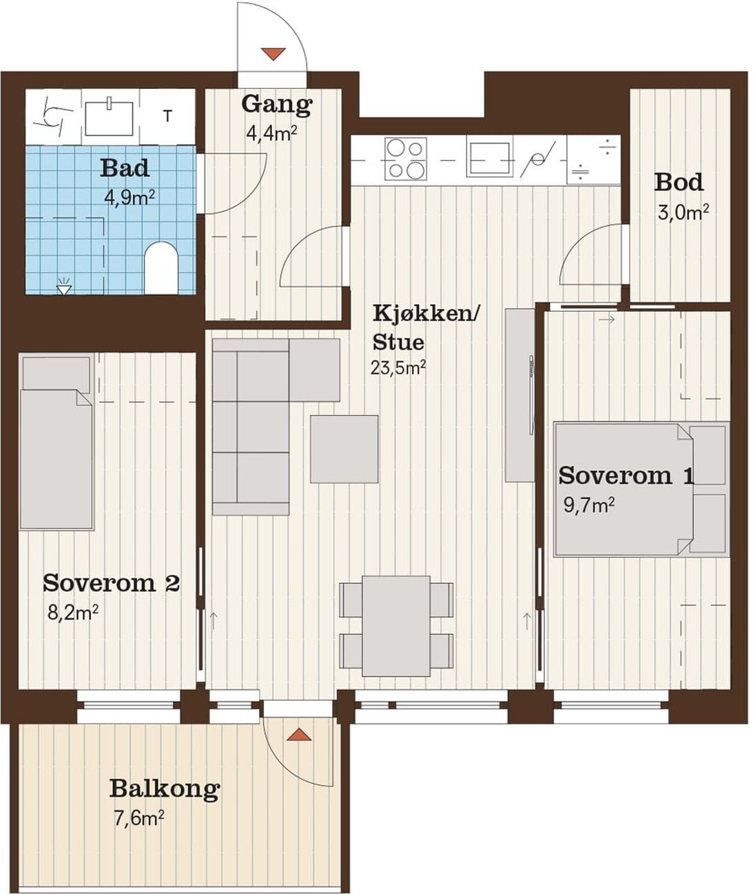 Plantegning Galleribilde