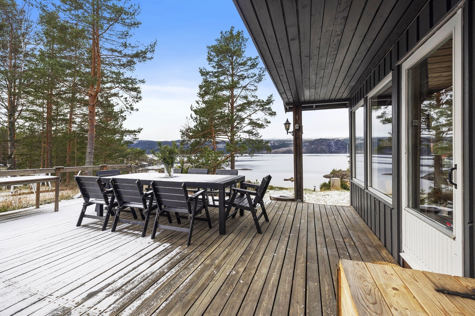 Nydelig utsikt fra terrassen Galleribilde