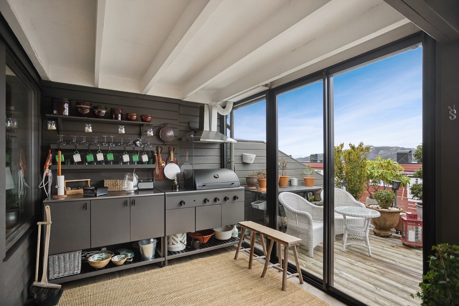 Her er det plass til utekjøkken. Galleribilde
