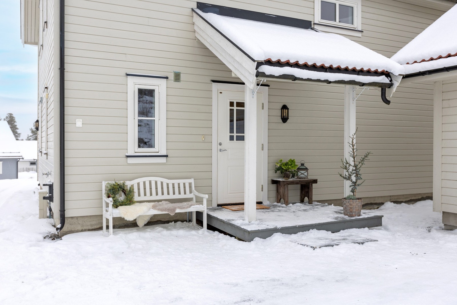 Overbygd inngangsparti Galleribilde