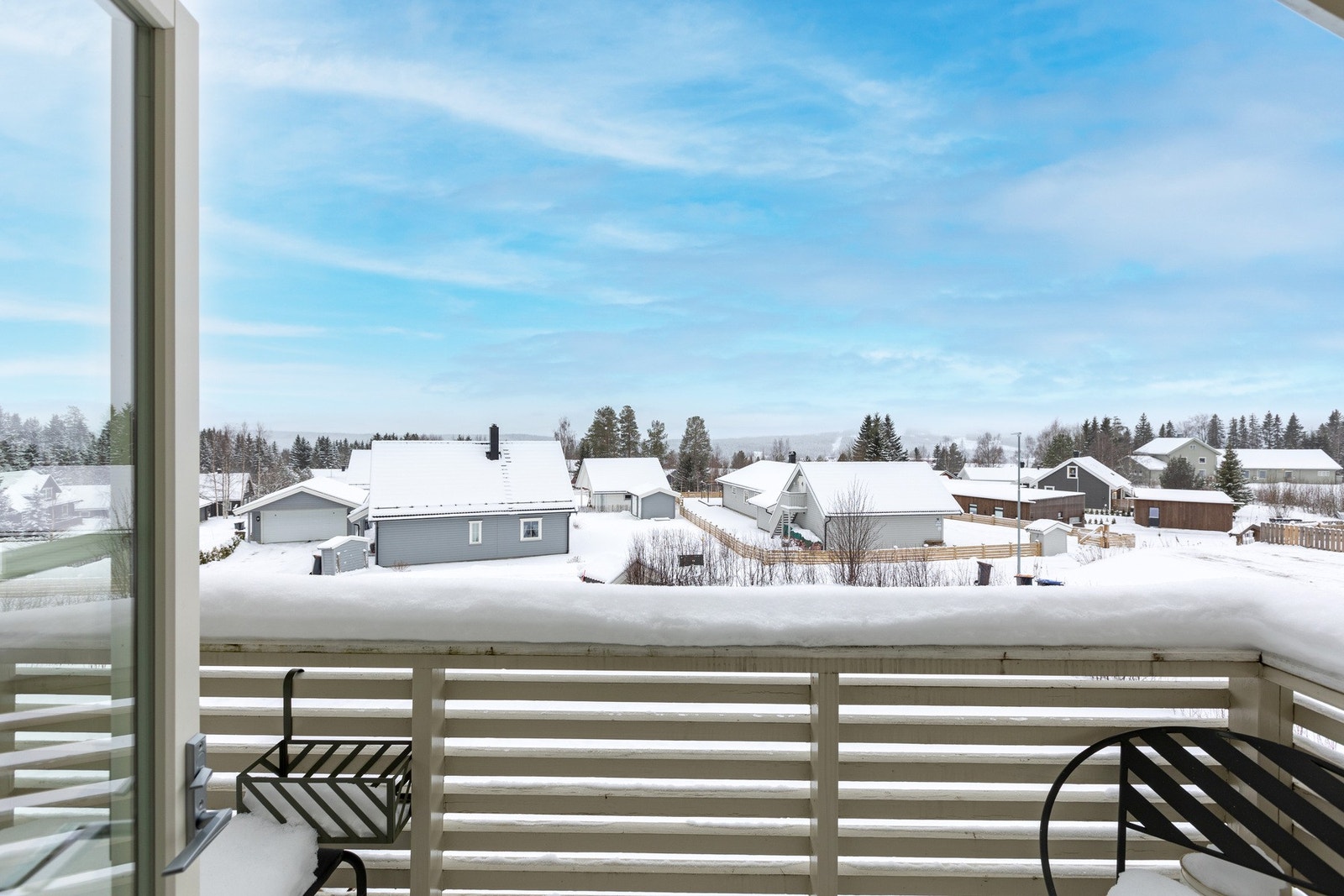 Fin utsikt fra balkongen Galleribilde